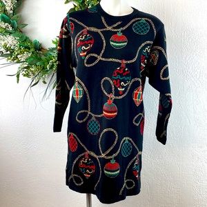 Talbots Christmas Sweater Dress/tunic, L